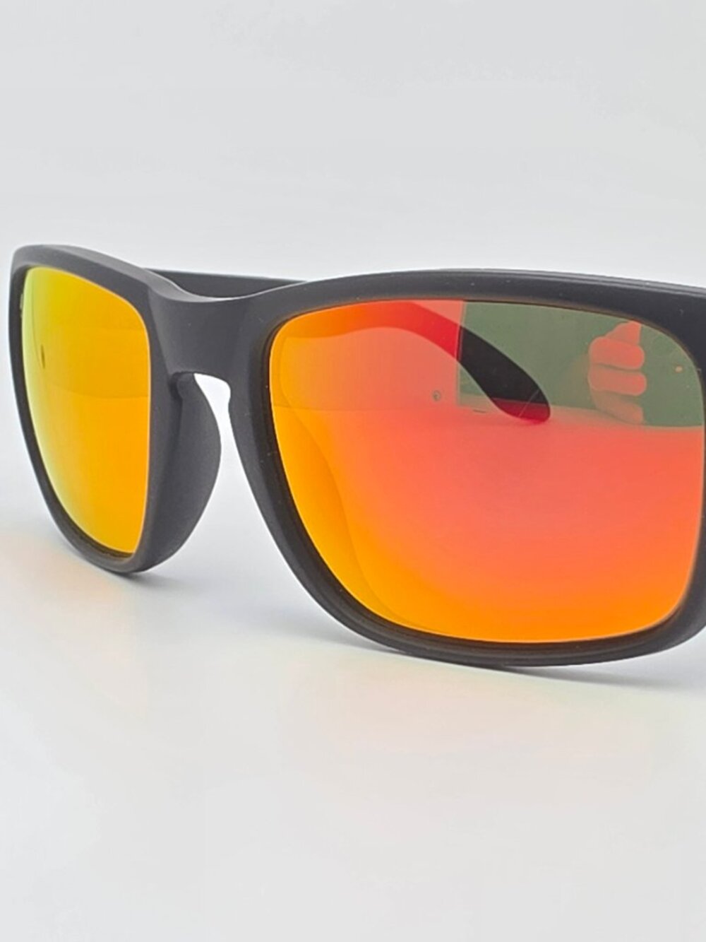 Blenders Canyon Red Strike Matte Black Frame Polarized Red Mirror Sunglasses